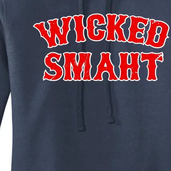 Wicked Smaht Smart Boston Massachusetts Women's Pullover Hoodie