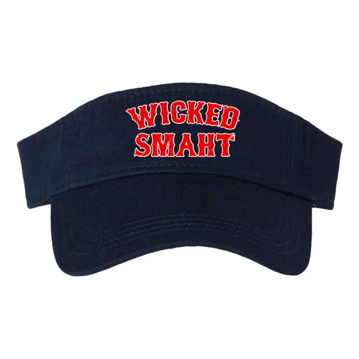 Wicked Smaht Smart Boston Massachusetts Valucap Bio-Washed Visor