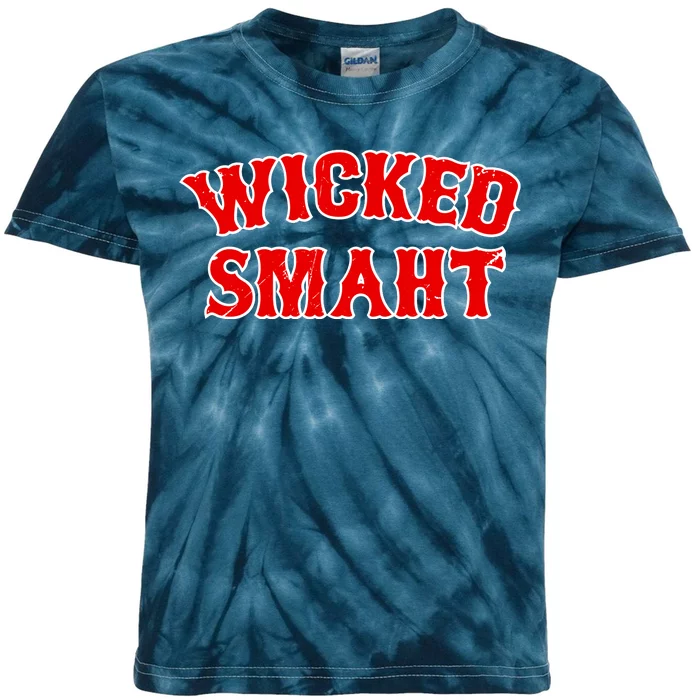 Wicked Smaht Smart Boston Massachusetts Kids Tie-Dye T-Shirt