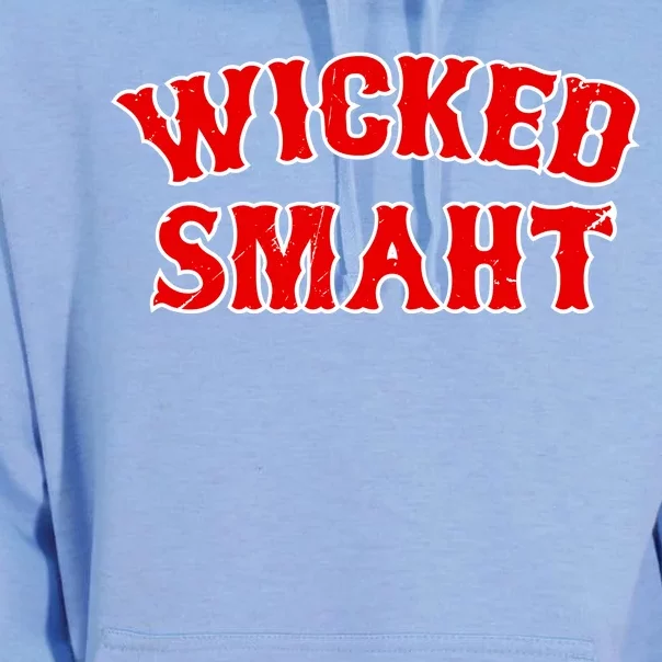 Wicked Smaht Smart Boston Massachusetts Unisex Surf Hoodie