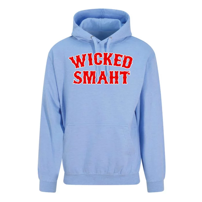 Wicked Smaht Smart Boston Massachusetts Unisex Surf Hoodie