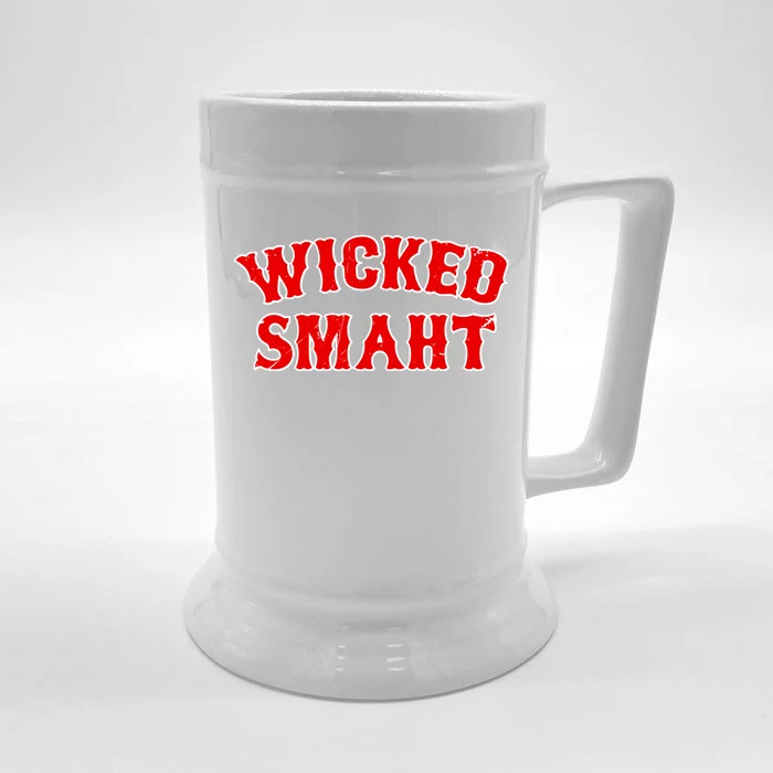 Wicked Smaht Smart Boston Massachusetts Front & Back Beer Stein