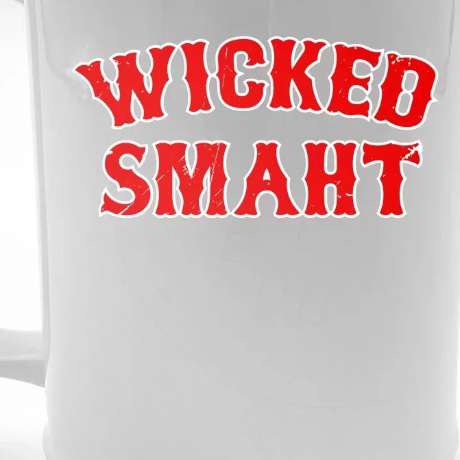 Wicked Smaht Smart Boston Massachusetts Front & Back Beer Stein