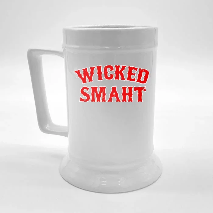 Wicked Smaht Smart Boston Massachusetts Beer Stein