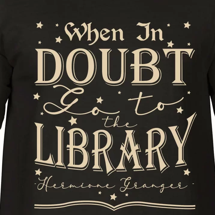 When In Doubt Go To The Library Teacher Hermione Wizard Comfort Colors T-Shirt