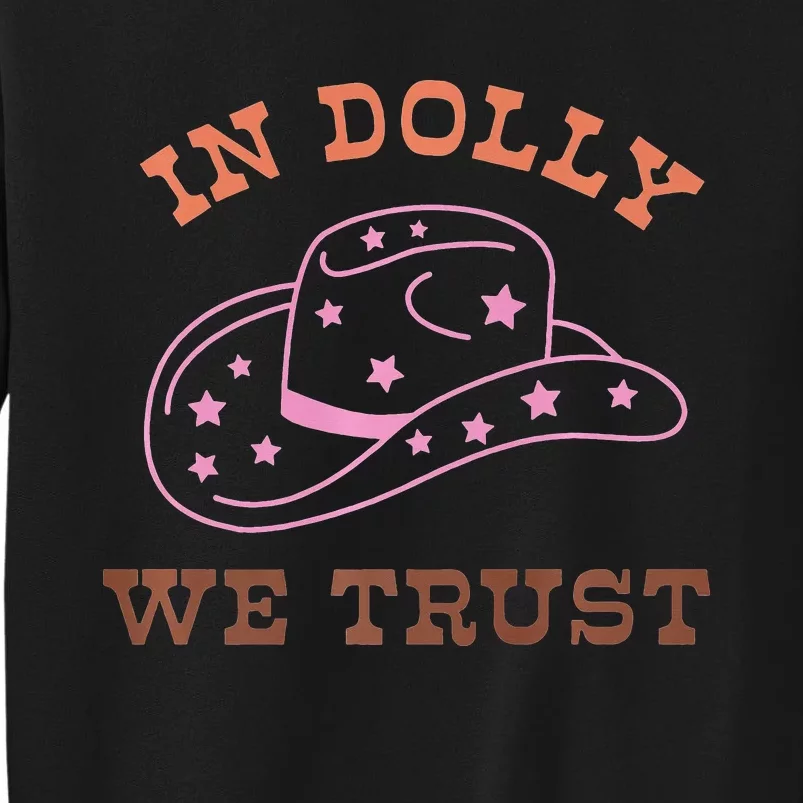 Western In Dolly We Trust Funny Cow Howdy Yeehaw Rodeo Sweatshirt