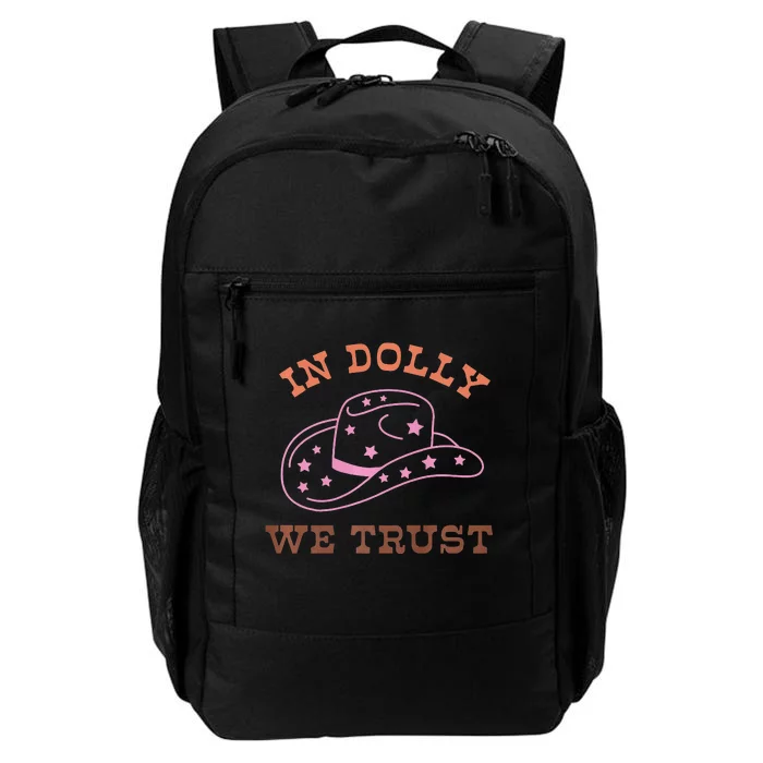 Western In Dolly We Trust Funny Cow Howdy Yeehaw Rodeo Daily Commute Backpack