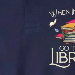 When In Doubt Go To The Library Readers Gift Softstyle Adult Sport Polo