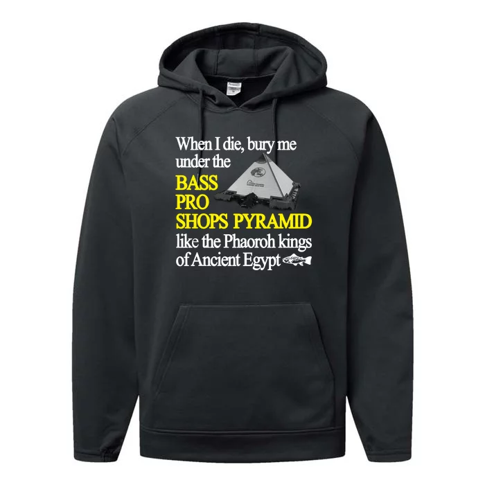 When I Die Bury Me Under The Bass Bro Shops Pyramid Like The Phaoroh Kings Of An Performance Fleece Hoodie