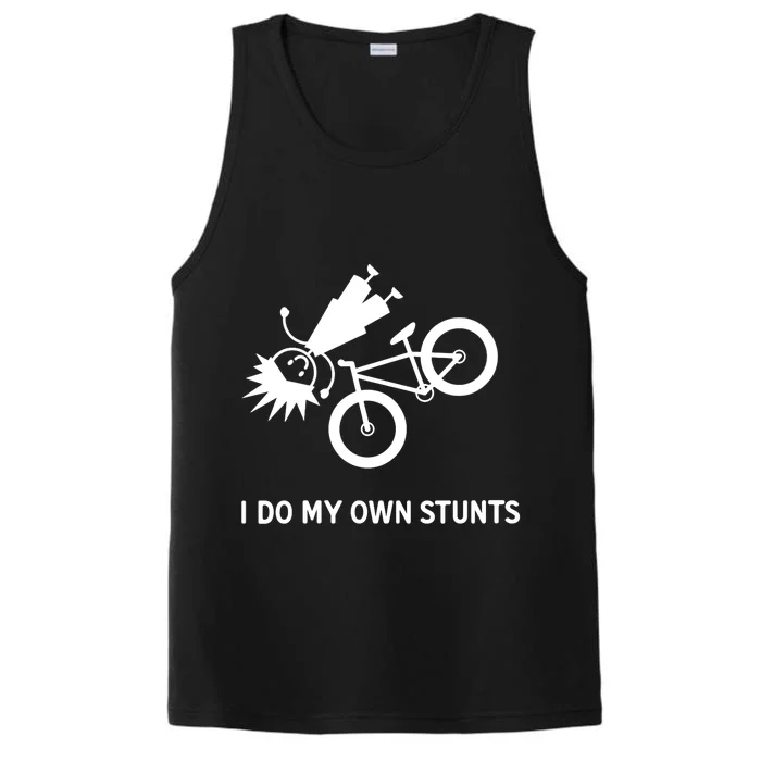 Wo I Do My Own Stunts Bicycle Performance Tank