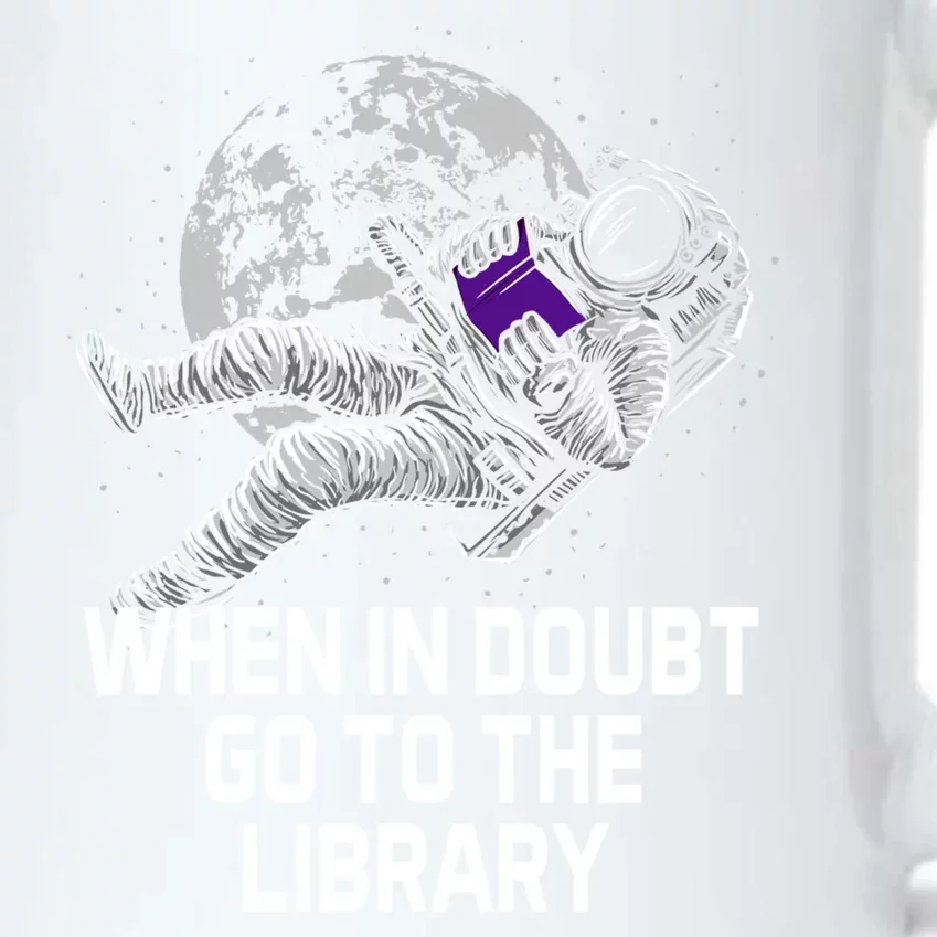 When In Doubt Go To The Library Funny Librarian Humor Black Color Changing Mug