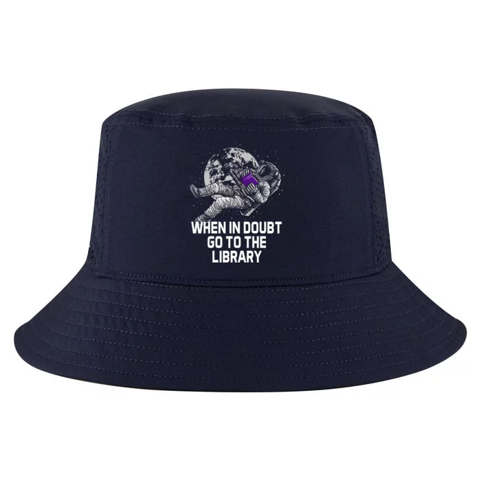 When In Doubt Go To The Library Funny Librarian Humor Cool Comfort Performance Bucket Hat