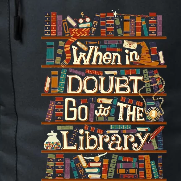 When In Doubt Go To The Library For Lovers Book Daily Commute Backpack