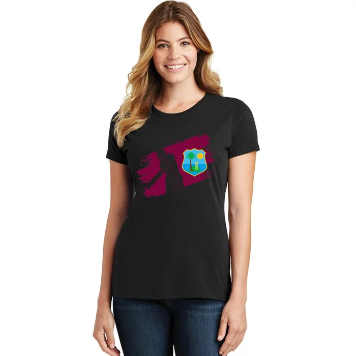 West Indies Flag West Indies Cricket Fan Player Coach Women's T-Shirt