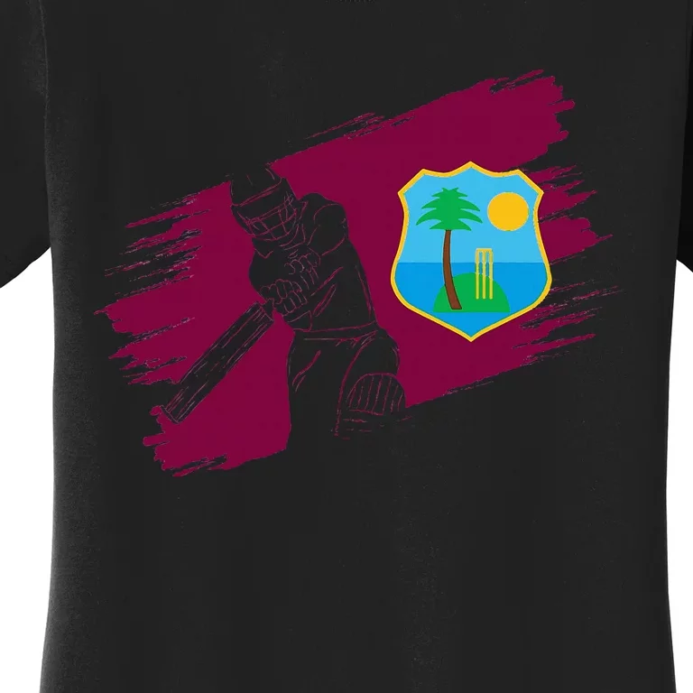 West Indies Flag West Indies Cricket Fan Player Coach Women's T-Shirt