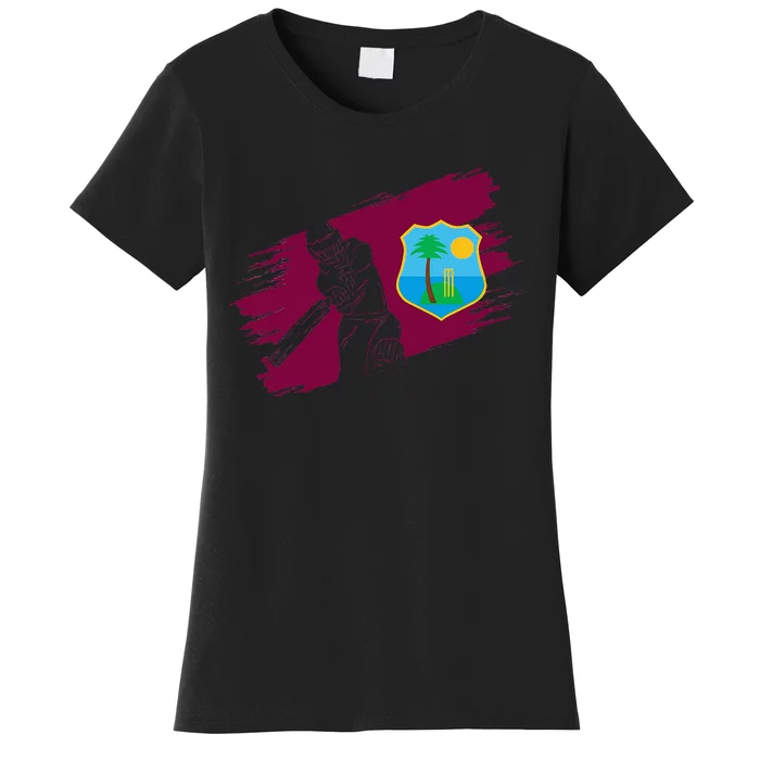 West Indies Flag West Indies Cricket Fan Player Coach Women's T-Shirt