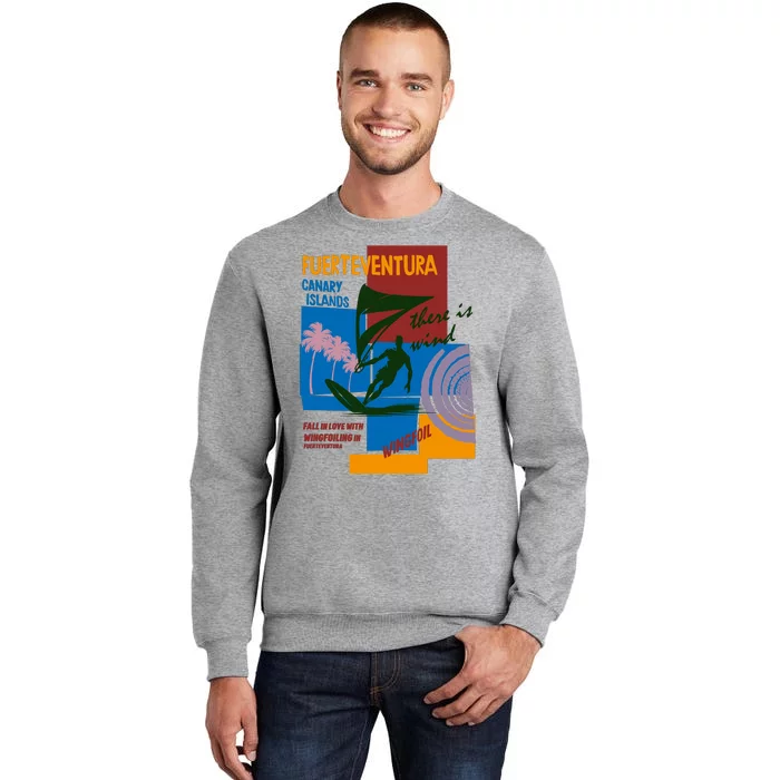 Wingfoil In Fuerteventura Spain Tall Sweatshirt