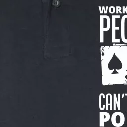 Work Is For People Who Can't Play Poker Funny Poker Softstyle Adult Sport Polo