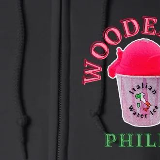 Wooder Ice Funny Philadelphia Slang Novelty Water Ice Full Zip Hoodie