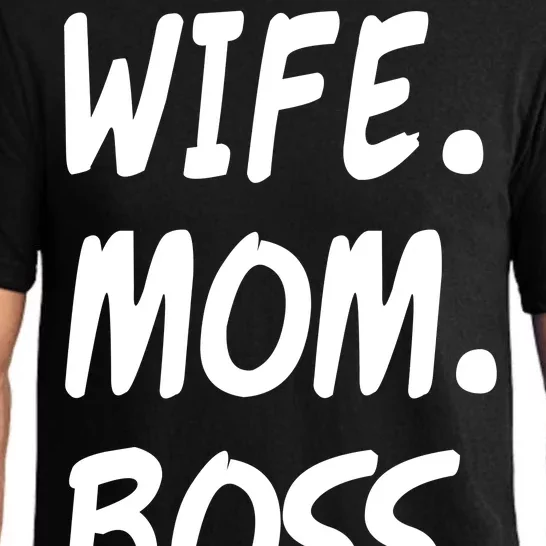 Wife Mom Boss Mommy is the Boss Pajama Set