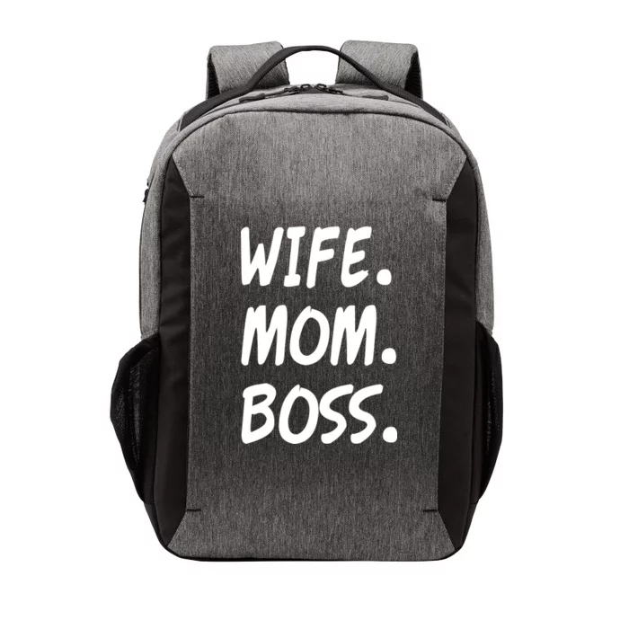 Wife Mom Boss Mommy is the Boss Vector Backpack