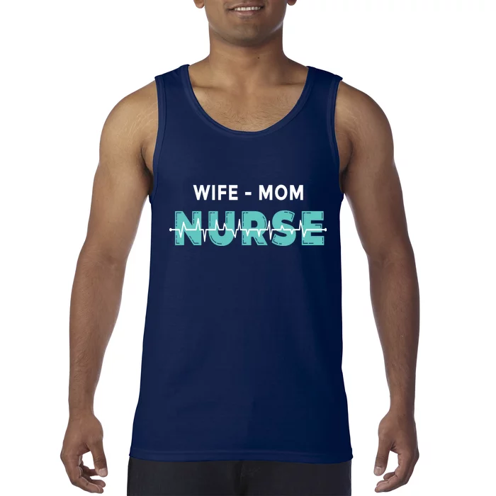 Wife Mom Nurse Pulse Tank Top