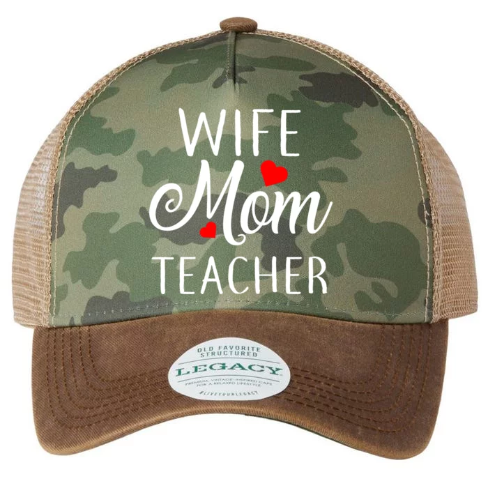 Wife Mom Teacher Legacy Tie Dye Trucker Hat