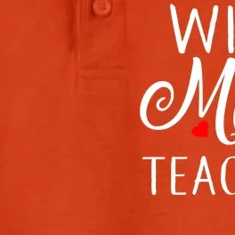 Wife Mom Teacher Dry Zone Grid Performance Polo