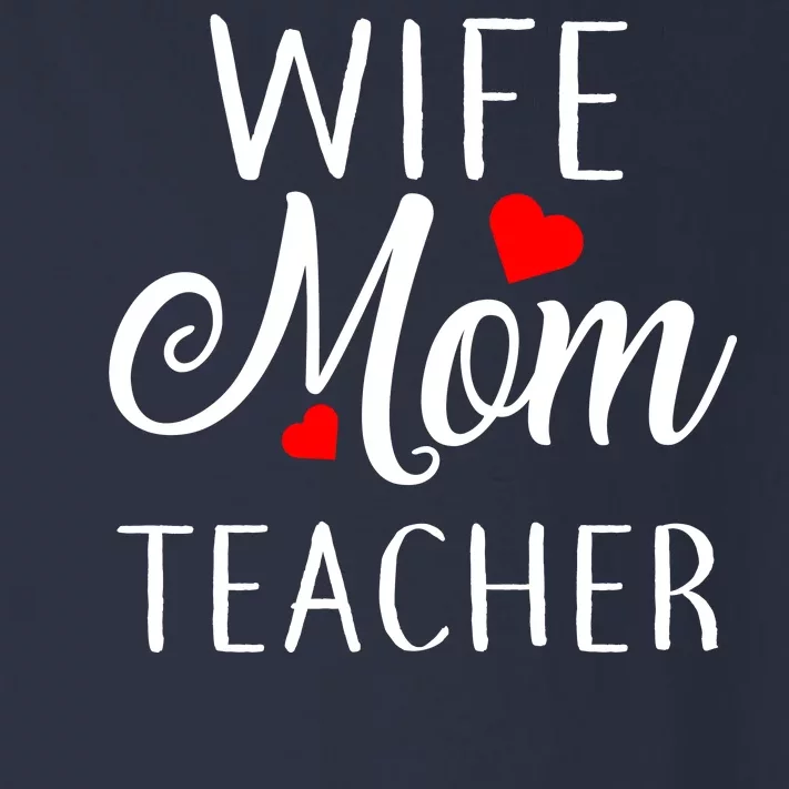 Wife Mom Teacher Toddler Long Sleeve Shirt