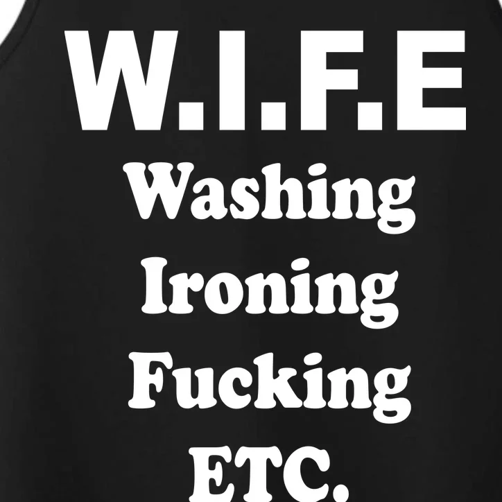 Wife Washing Ironing Fucking .ETC Performance Tank