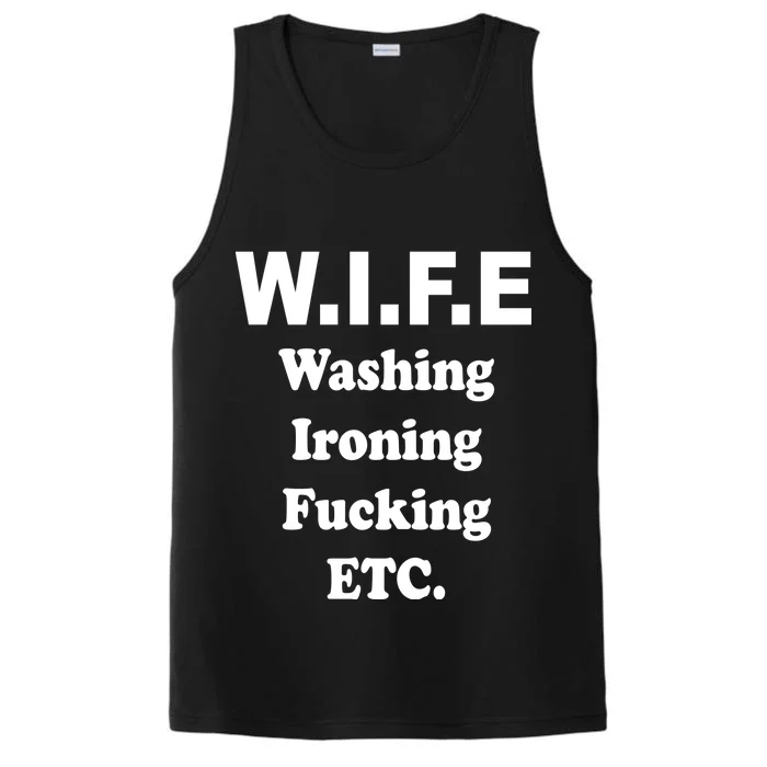 Wife Washing Ironing Fucking .ETC Performance Tank