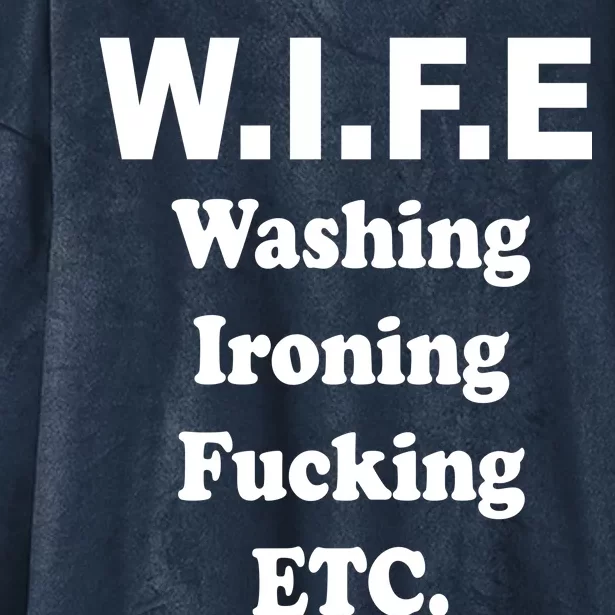 Wife Washing Ironing Fucking .ETC Hooded Wearable Blanket