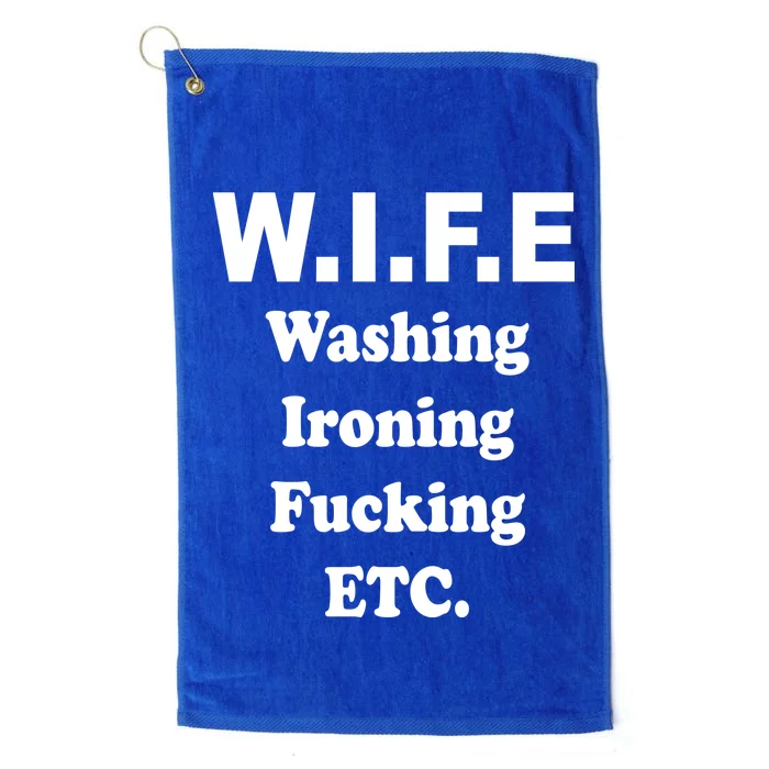 Wife Washing Ironing Fucking .ETC Platinum Collection Golf Towel