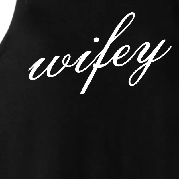 Wifey Logo Ladies Tri-Blend Wicking Tank