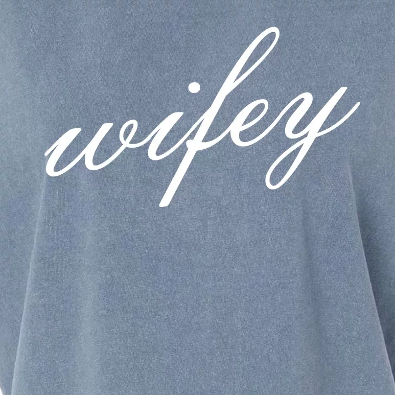 Wifey Logo Garment-Dyed Women's Muscle Tee