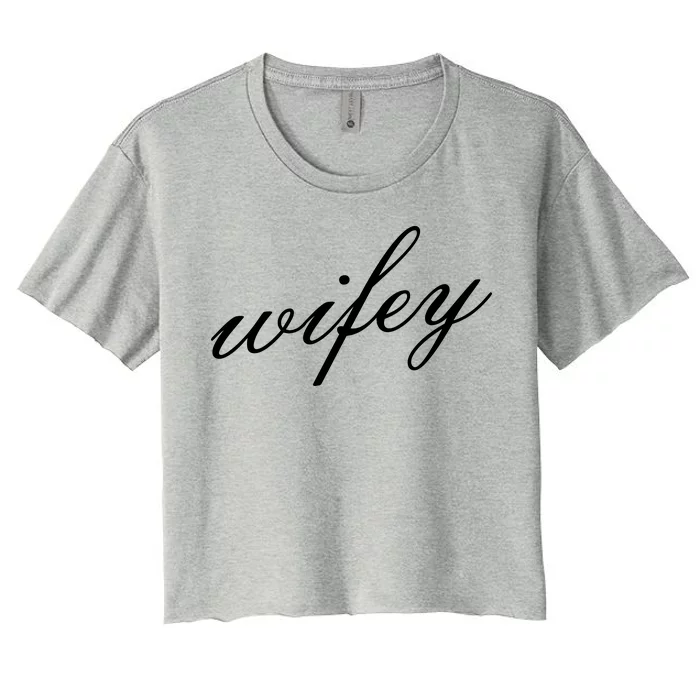 Wifey Logo Women's Crop Top Tee