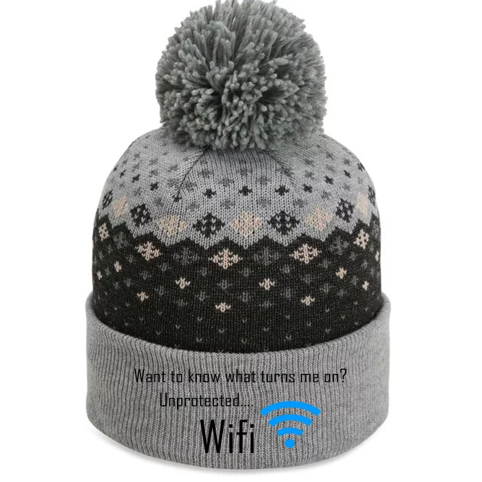 Wifi - Turns Me On Funny The Baniff Cuffed Pom Beanie