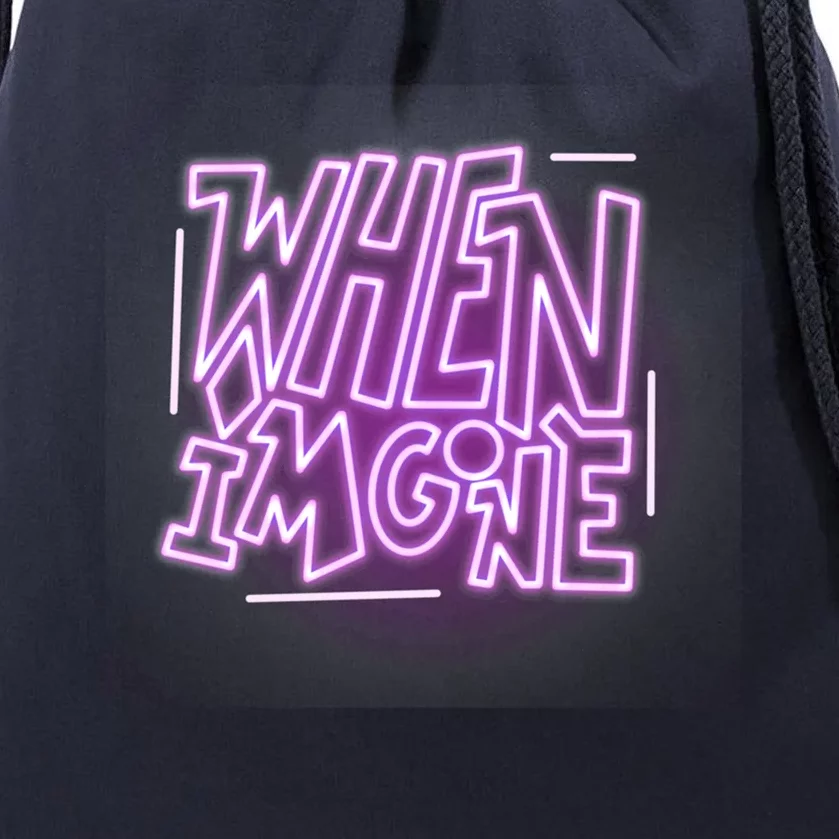 When I’M Gone Katy Perry And Alesso Drawstring Bag