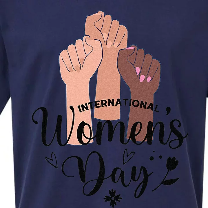 Womens IWD Gender Equality Break The Bias, International Womens Day Sueded Cloud Jersey T-Shirt