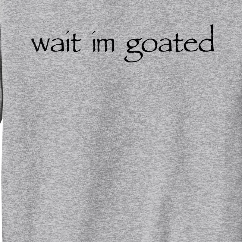 Wait I’m Goated Funny For Men Women Tall Sweatshirt