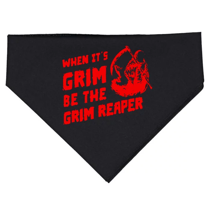 When Its Grim Be The Grim Reaper USA-Made Doggie Bandana