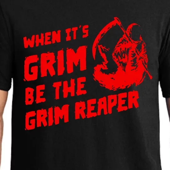 When Its Grim Be The Grim Reaper Pajama Set