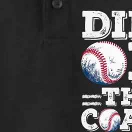 Womens Ive Got Dibs On The Coach Funny Baseball Coach Dry Zone Grid Performance Polo