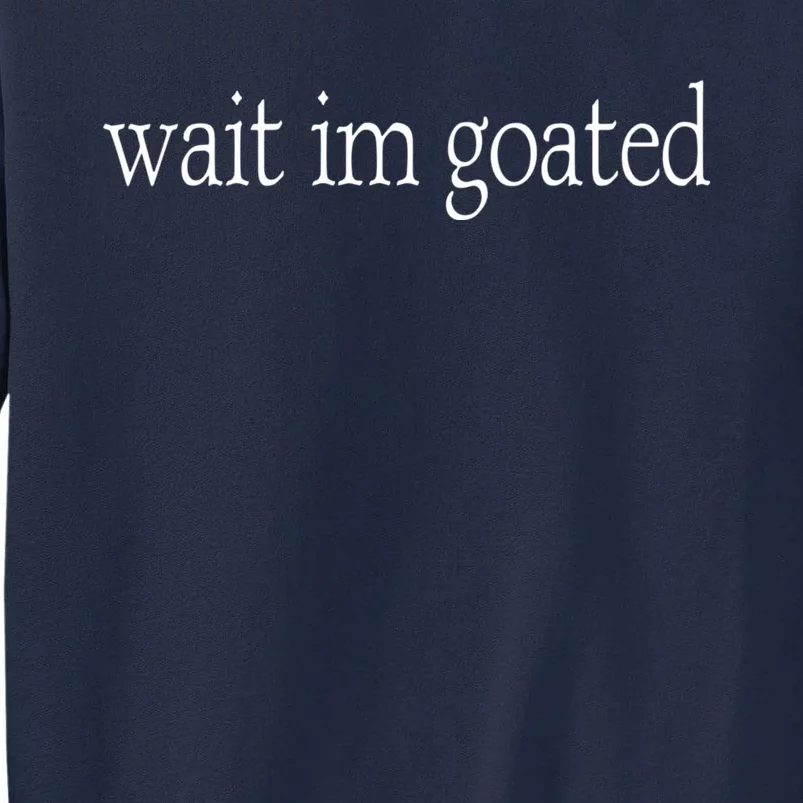 Wait I’m Goated Funny Tee Tall Sweatshirt