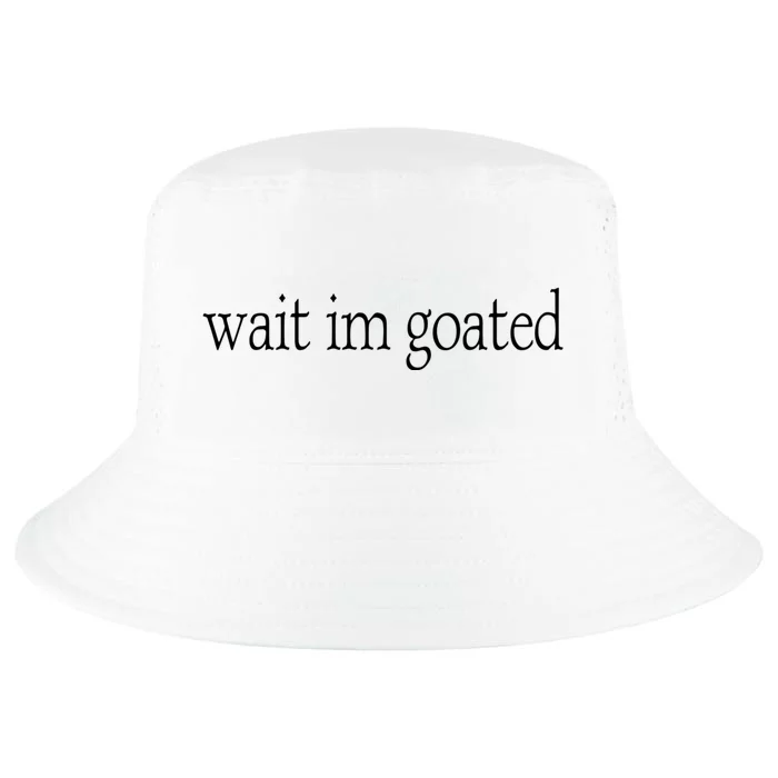 Wait I’m Goated Funny Tee Cool Comfort Performance Bucket Hat