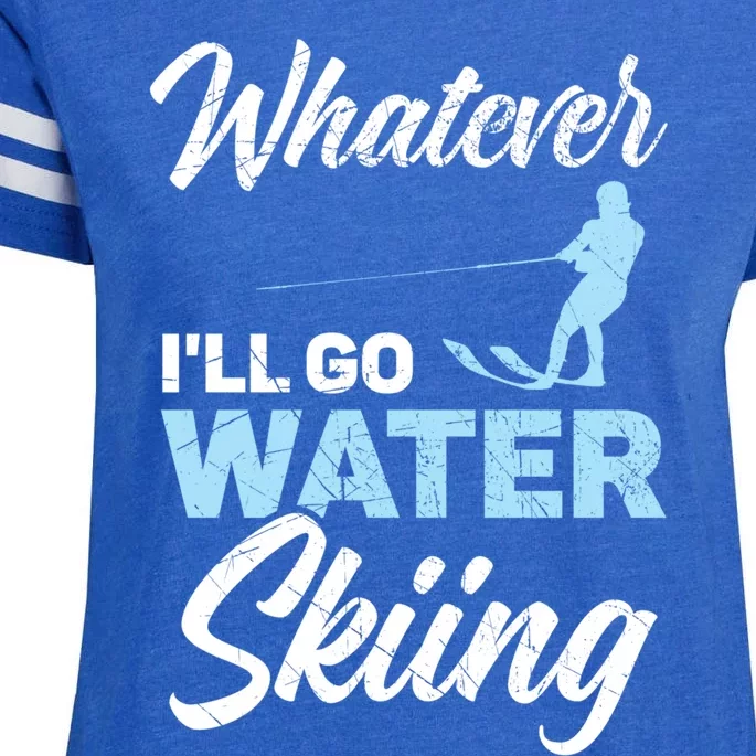 Whatever Ill Go Water Skiing Surface Water Sport Ski Gift Enza Ladies Jersey Football T-Shirt