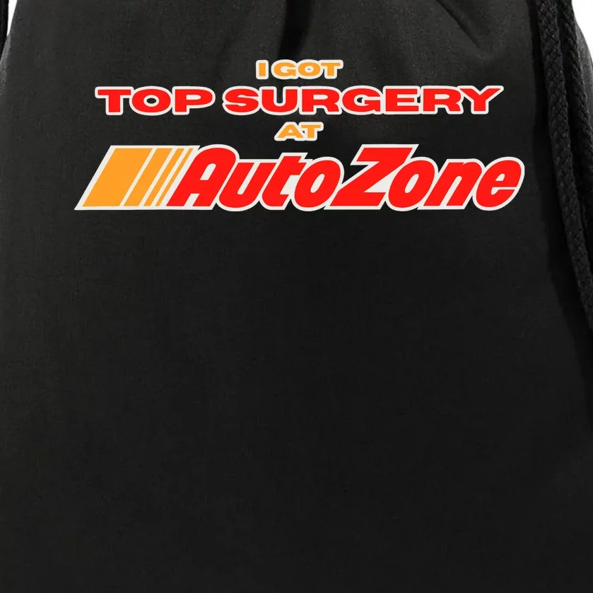 Worstshirts I Got Top Surgery At Autozone Drawstring Bag