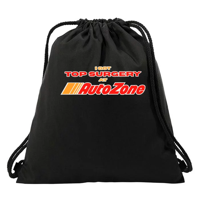 Worstshirts I Got Top Surgery At Autozone Drawstring Bag