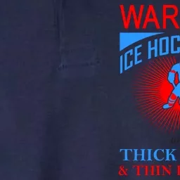 Warning Ice Hockey Mom With Thick Thighs And Thin Patience Softstyle Adult Sport Polo