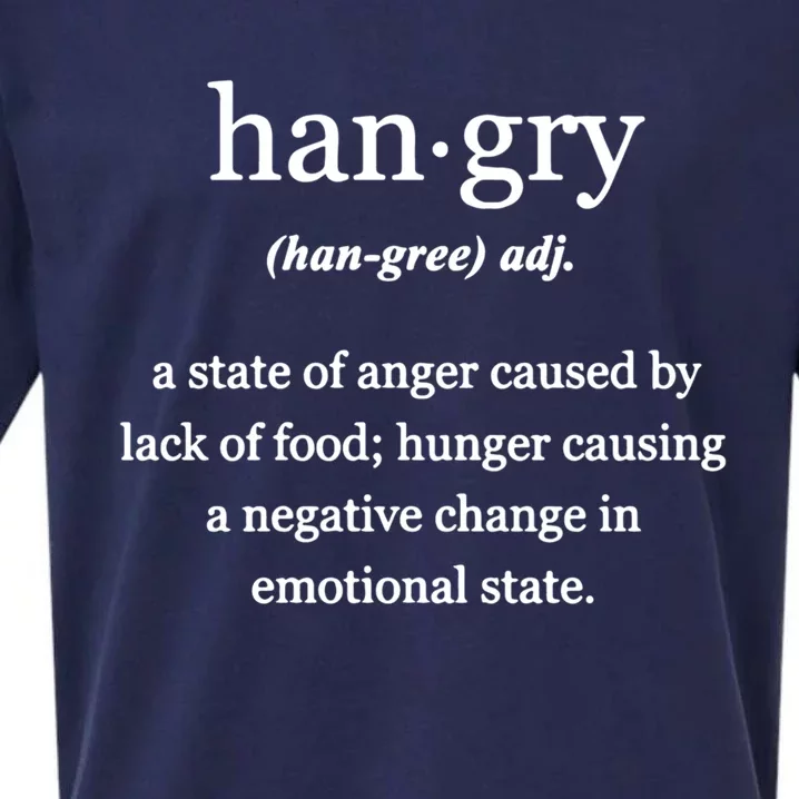 What Is Hangry? Meaningful Gift Sueded Cloud Jersey T-Shirt